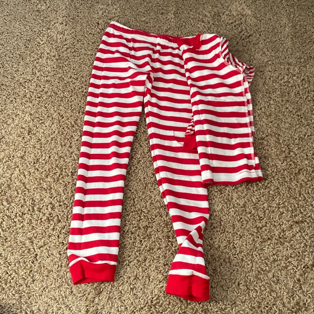 Striped Christmas jammies